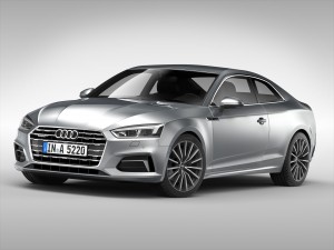 audi a5 coupe 2017 3D Model