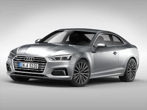 audi a5 cupê 2017 Modelo 3D