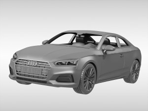 audi a5 coupe 2017 3D Model