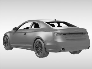 audi a5 coupe 2017 3D Model