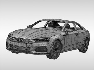 audi a5 coupe 2017 3D Model