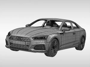 audi a5 coupe 2017 3D Model
