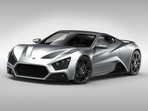 zenvo st1 3D मॉडल