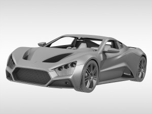 zenvo st1 3D Model