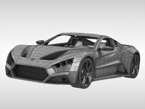 zenvo st1 3D Model