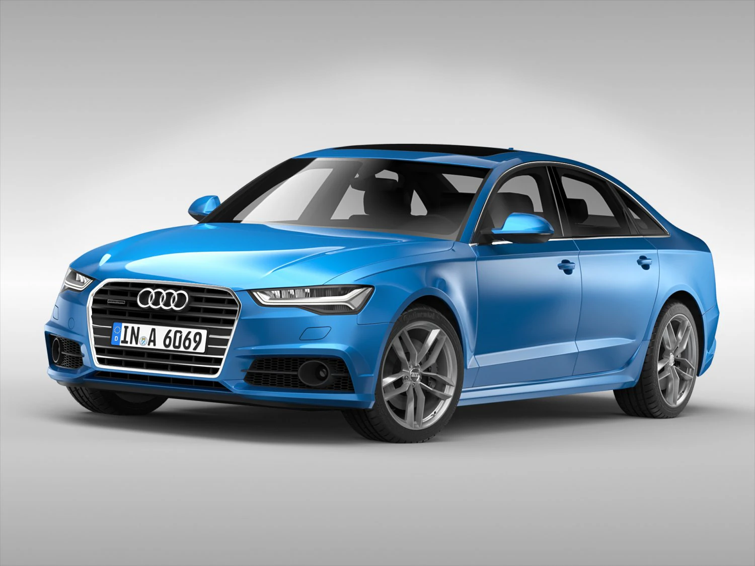 audi a6 2017 3D Model .c4d .max .obj .3ds .fbx .stl .blend