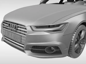 audi a6 2017 3D Model
