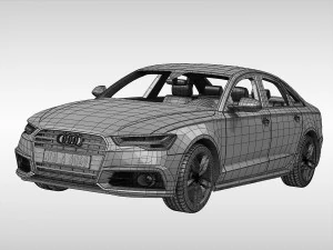 audi a6 2017 3D Model