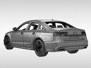 audi a6 2017 3D Model