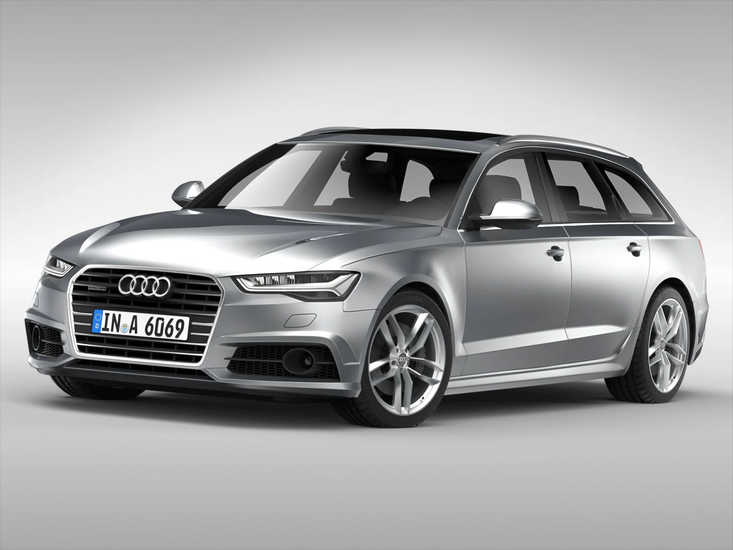 audi a6 avant 2017 3D Model .c4d .max .obj .3ds .fbx .stl .blend 