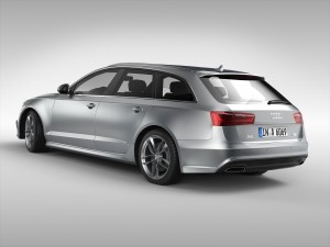 audi a6 avant 2017 3D 모델