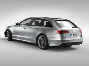 audi a6 avant 2017 3D Model