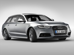 audi a6 avant 2017 3D 모델