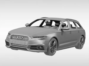 audi a6 avant 2017 3D Model