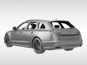 audi a6 avant 2017 3D Model