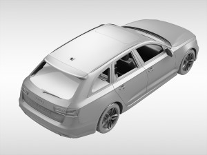 audi a6 avant 2017 3D 모델