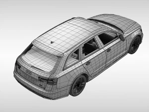 audi a6 avant 2017 3D Model