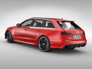 audi rs6 avant 2017 3D Model