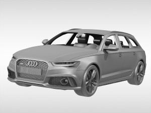 audi rs6 avant 2017 3D Model