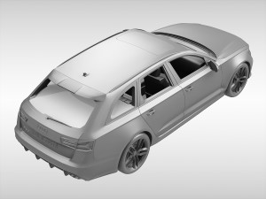 audi rs6 avant 2017 3D Model