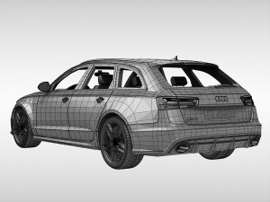 audi rs6 avant 2017 3D Model