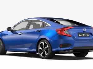 honda civic 2017 Model 3D