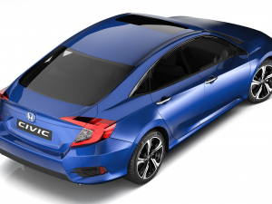 honda civic 2017 Model 3D