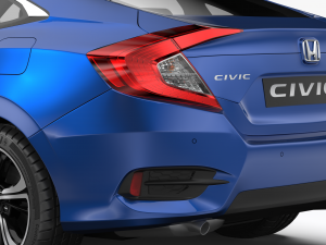 honda civic 2017 Model 3D