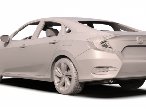 honda civic 2017 Model 3D