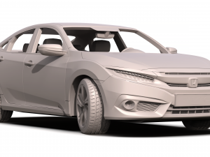 honda civic 2017 Model 3D
