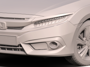 honda civic 2017 Model 3D