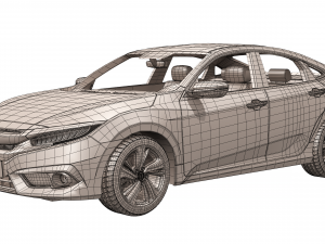 honda civic 2017 Model 3D