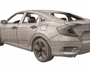 honda civic 2017 Model 3D