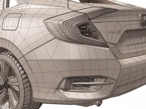 honda civic 2017 Model 3D