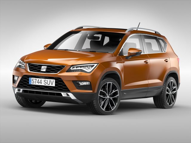 seat ateca 2017 Model 3D .c4d .max .obj .3ds .fbx .stl .blend 