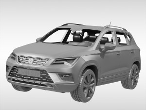 seat ateca 2017 Model 3D
