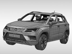 seat ateca 2017 Model 3D