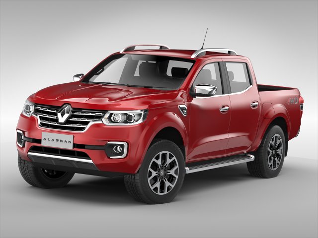 renault alaskan 2017 Model 3D .c4d .max .obj .3ds .fbx .stl .blend 
