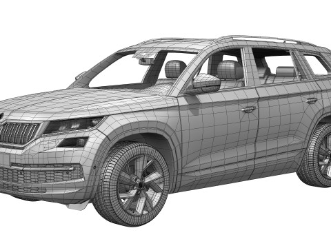 Skoda Kodiaq 2016 - 2021 Modelo 3D