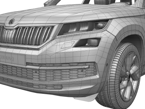 Skoda Kodiaq 2016 - 2021 Modelo 3D