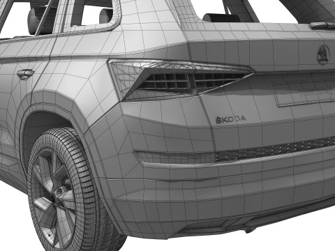 Skoda Kodiaq 2016 - 2021 Modelo 3D