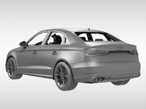 audi a3 sedan 2017 3D Модель