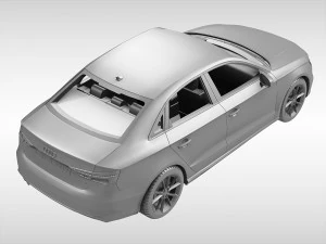 audi a3 sedan 2017 3D Model