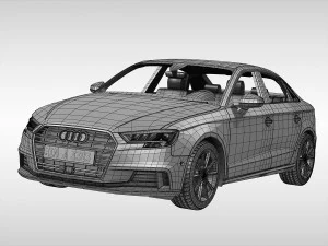 audi a3 sedan 2017 3D Model