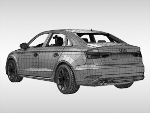 audi a3 sedan 2017 3D Модель