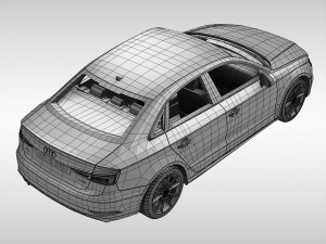 audi a3 sedan 2017 3D Модель
