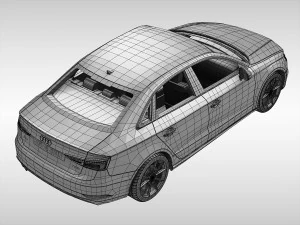 audi a3 sedan 2017 3D Model