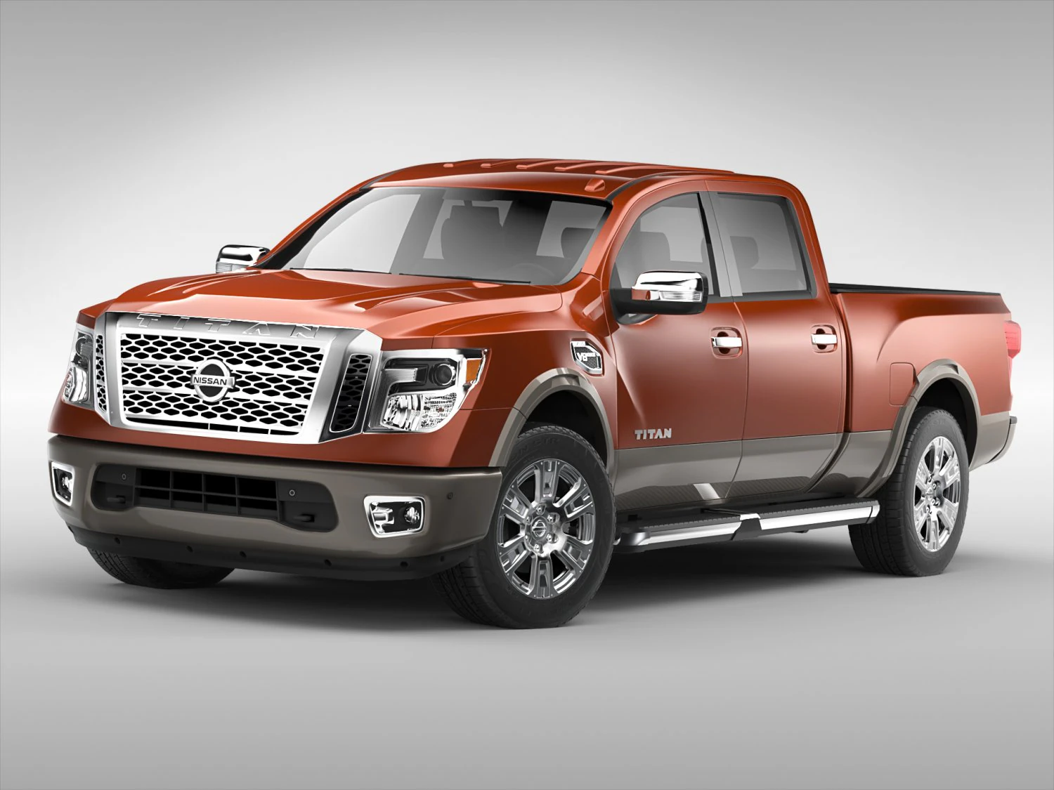 nissan titan 2017 3D Model .c4d .max .obj .3ds .fbx .stl .blend