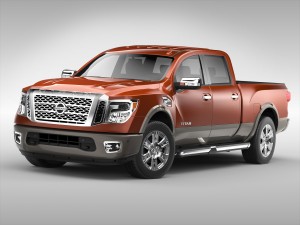 nissan titan 2017 3D मॉडल