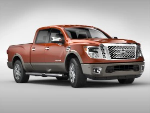 nissan titan 2017 3D Model